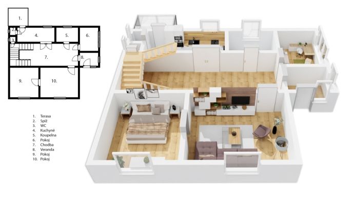 Prodej, Rodinný dům, Velké Losiny