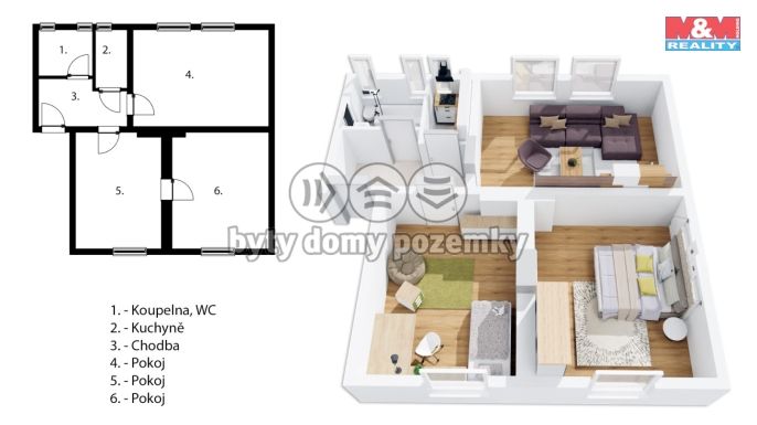 Prodej, Byt 3+kk, Liberec