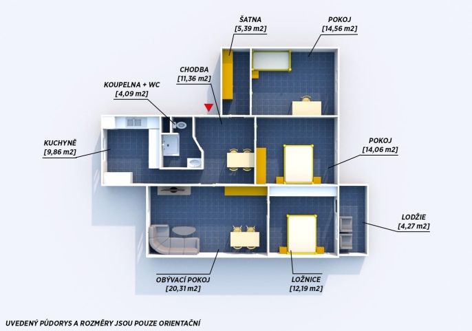 Prodej, Byt 4+1, Rokycany