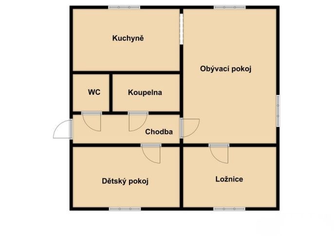 Pronájem, Byt 3+1, Počátky