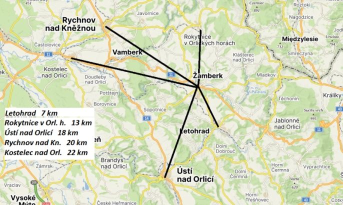 Pronájem, Byt 4+1, Žamberk