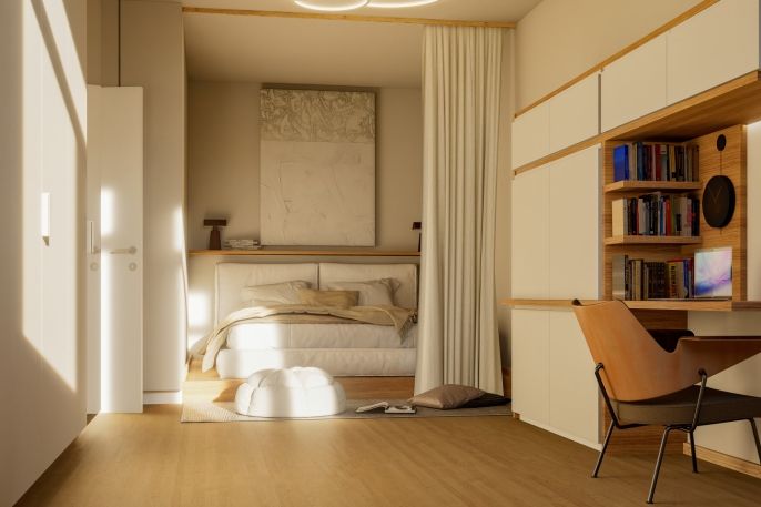 Prodej, Byt 1+kk, Praha