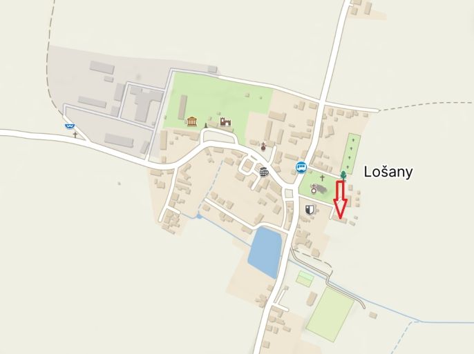 Prodej, Byt 1+kk, Lošany