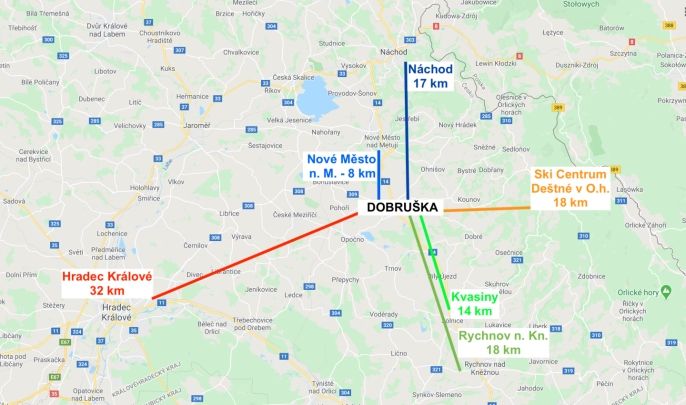 Pronájem, Byt 1+1, Dobruška