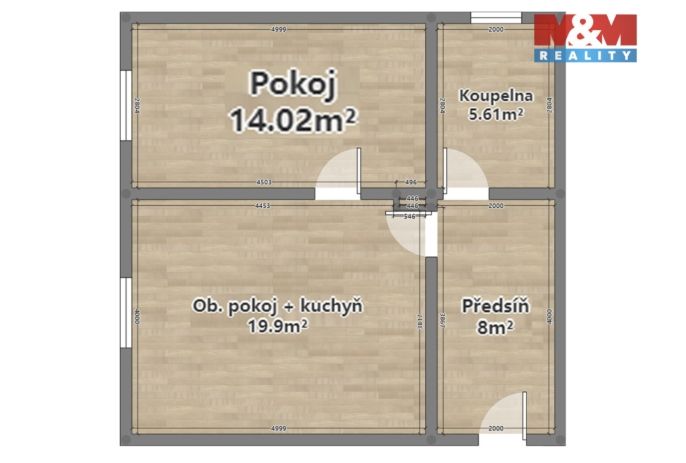 Prodej, Byt 2+kk, Radnice