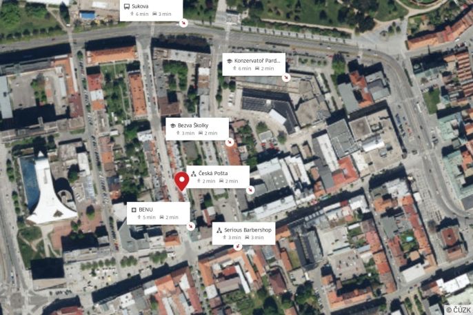 Pronájem, Byt 1+1, Pardubice