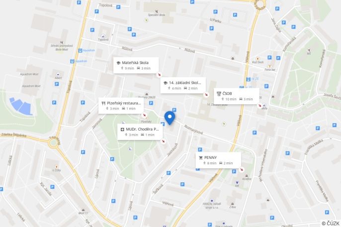 Pronájem, Byt 2+1, Most