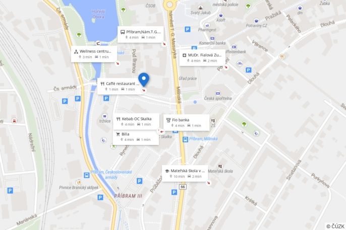 Pronájem, Byt 1+kk, Příbram