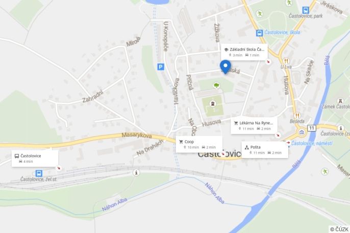 Pronájem, Byt 1+1, Častolovice