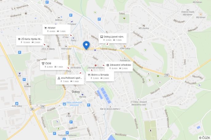 Pronájem, Byt 2+1, Doksy