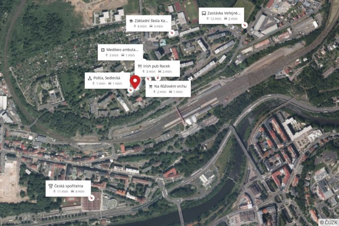 Pronájem, Byt 1+kk, Karlovy Vary