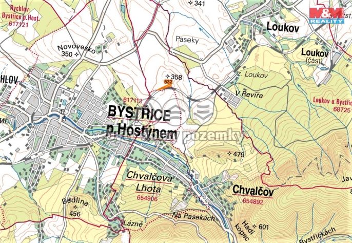 Prodej, Pole, Chvalčov