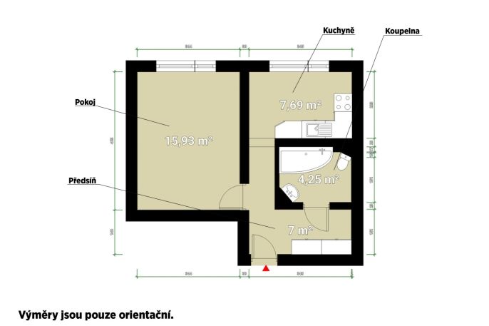 Pronájem, Byt 1+1, Plasy