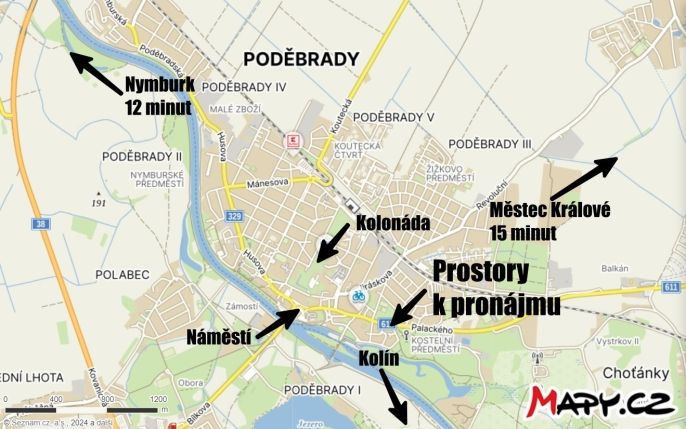 Pronájem, Obchod a služby, Poděbrady