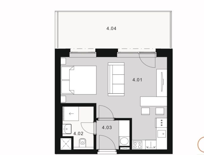 Prodej, Byt 1+kk, Kladno