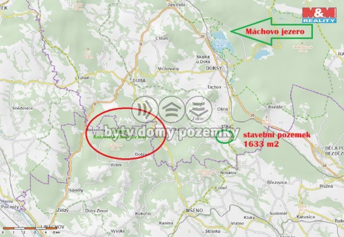 Prodej, Pozemek k bydlení, Doksy