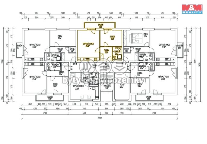 Prodej, Byt 2+kk, Žleby