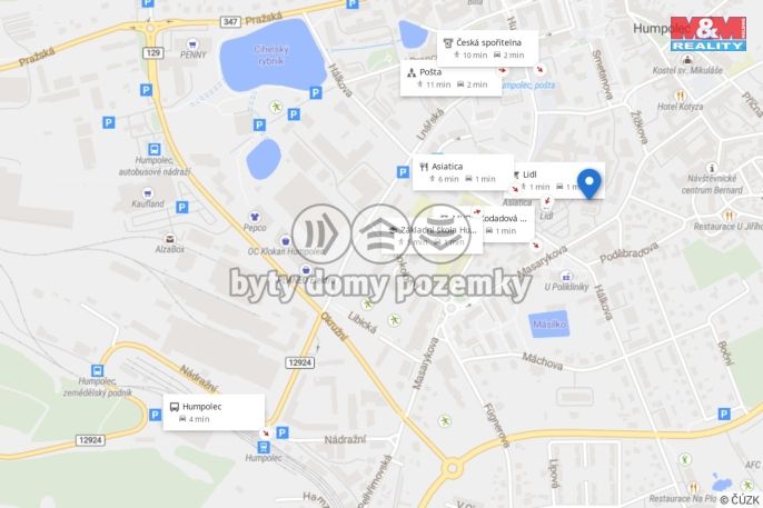 Pronájem, Byt 1+kk, Humpolec