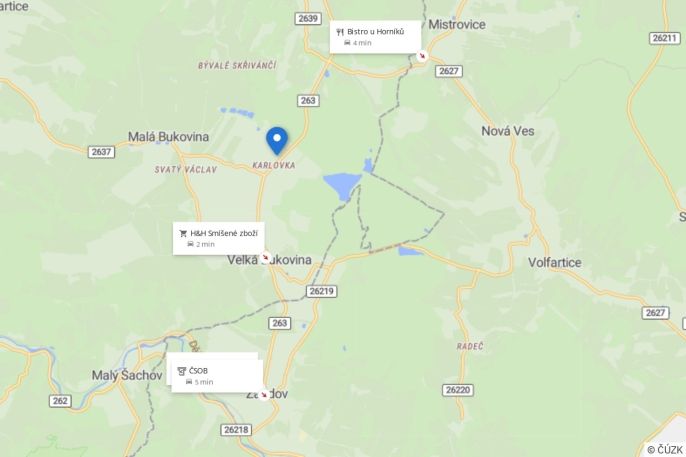 Prodej, Pozemek k bydlení, Velká Bukovina
