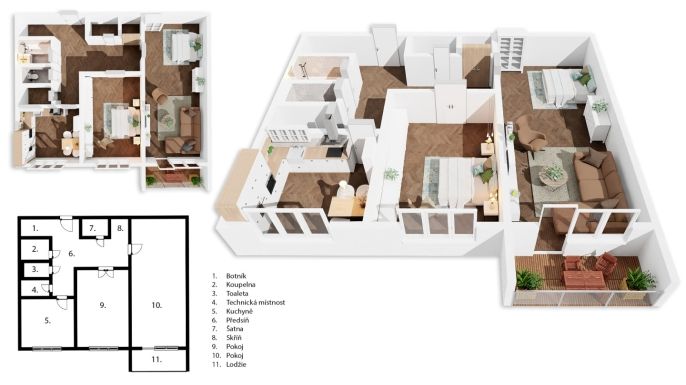 Prodej, Byt 2+1, Ostrava
