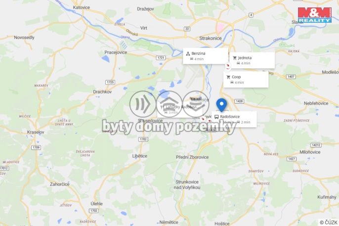 Pronájem, Komerční pozemky, Radošovice