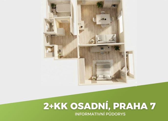 Prodej, Byt 2+kk, Praha