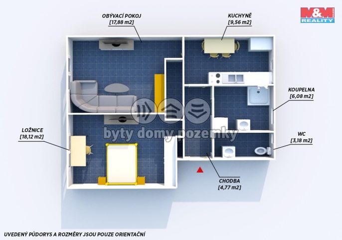 Prodej, Byt 2+1, Poběžovice