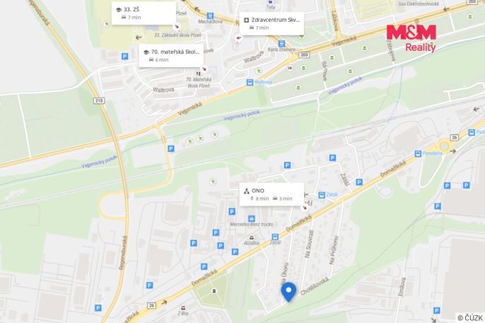 Prodej, Pozemek k bydlení, Plzeň