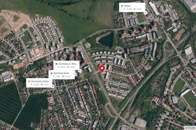 Pronájem, Byt 2+kk, Jihlava