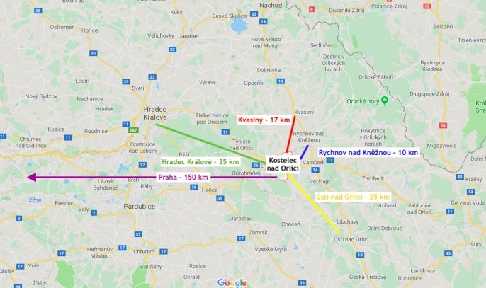 Prodej, Byt 3+1, Kostelec nad Orlicí