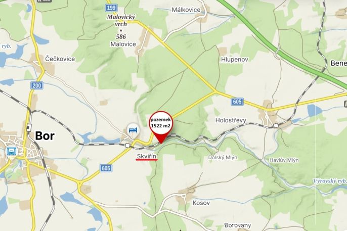 Prodej, Louka, Bor
