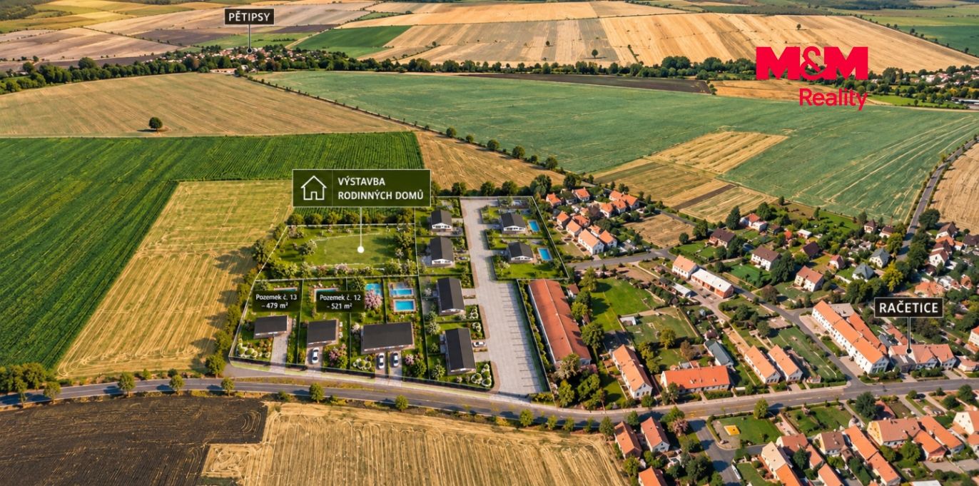 Prodej rodinného domu na klíč 6+1, 141 m², Račetice