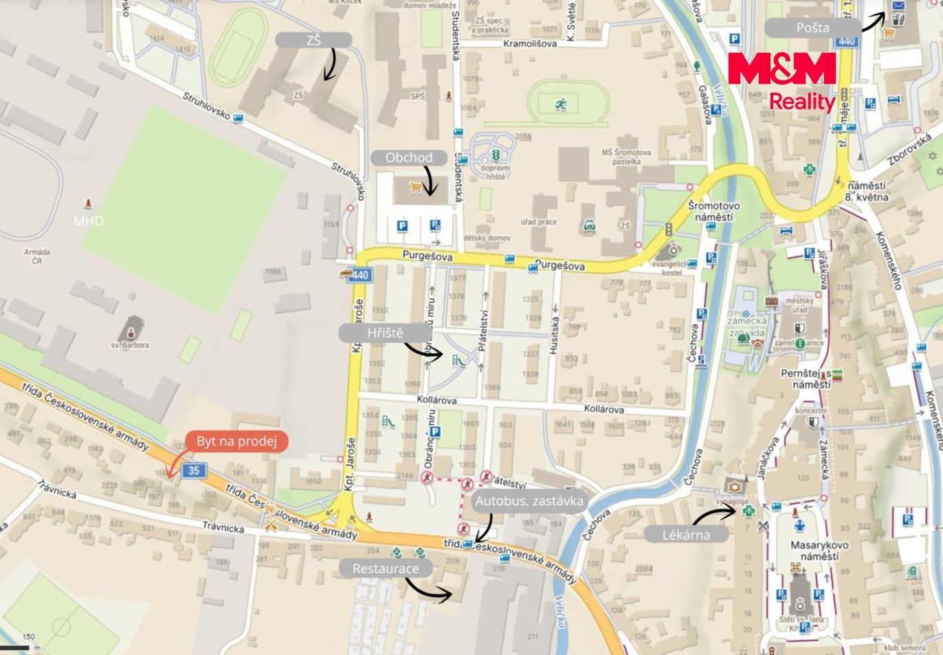 Mapa okolí