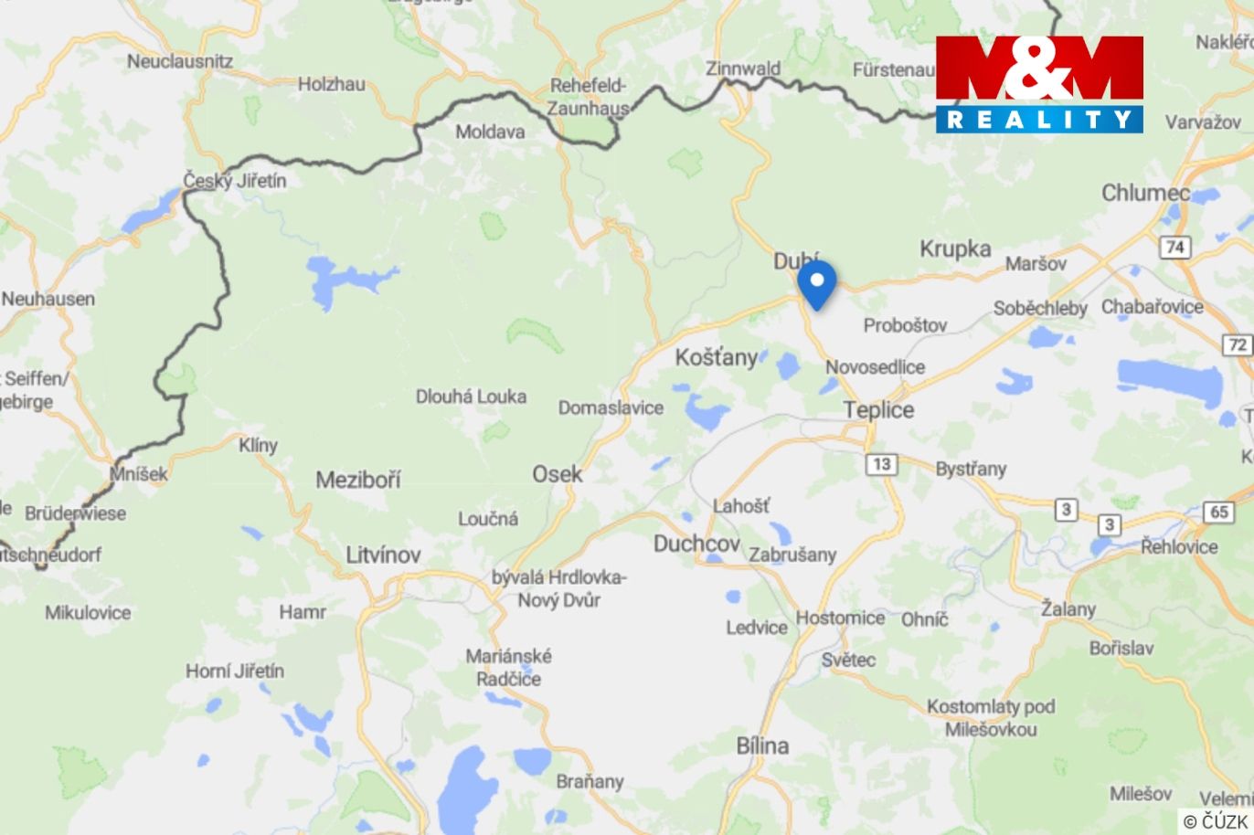 Mapa okolí
