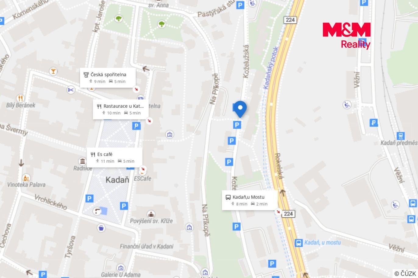 Mapa okolí