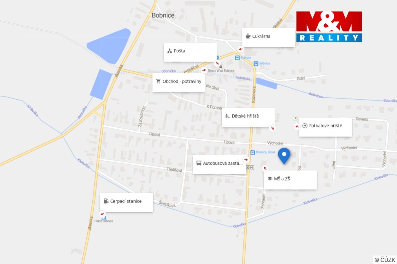 Mapa okolí