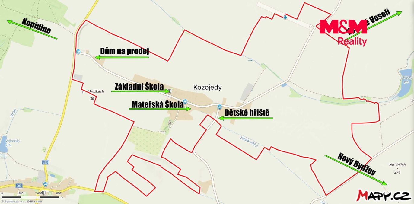 Mapa Okolí
