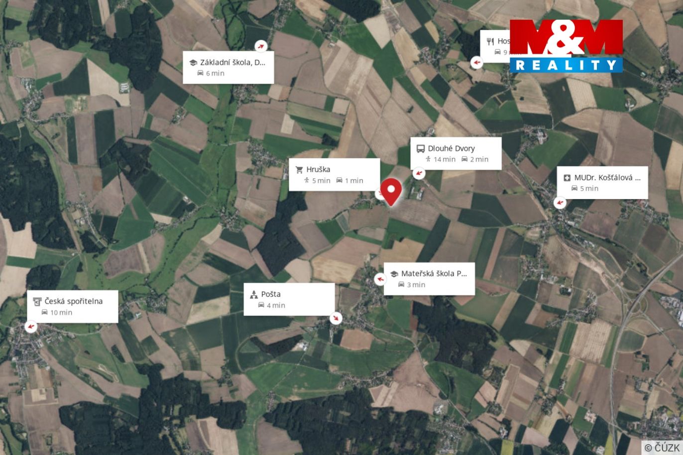 mapa okolí
