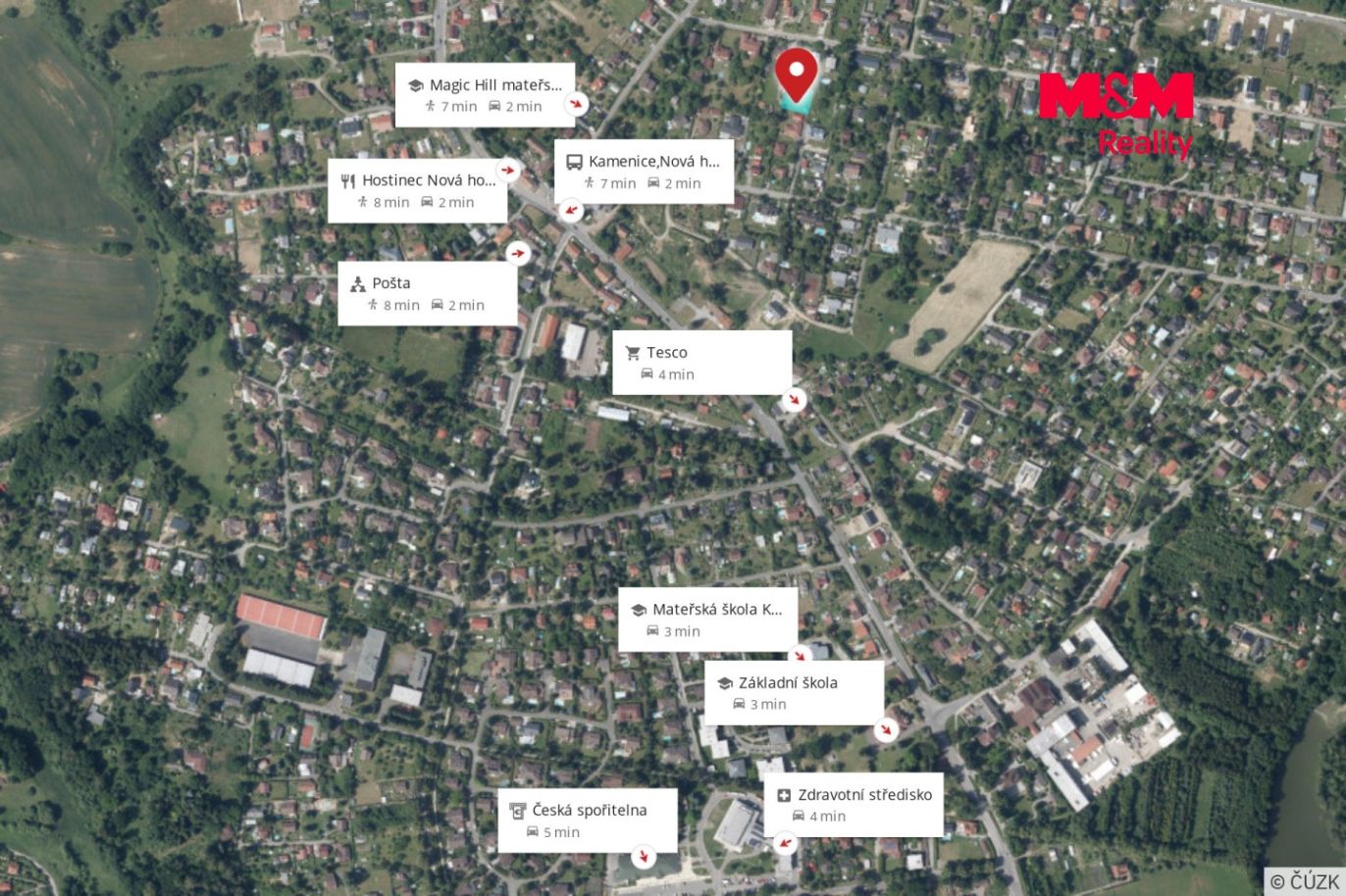 Mapa okolí