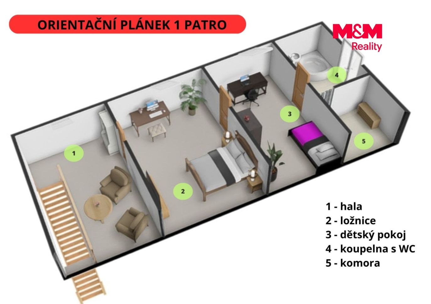 Půdorys 1.patro