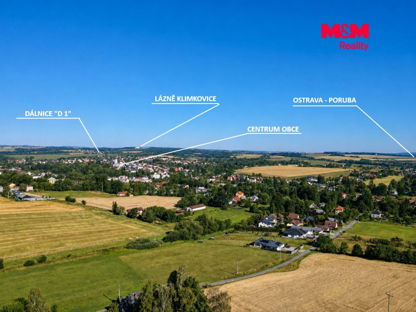 Situování pozemku v krajině
