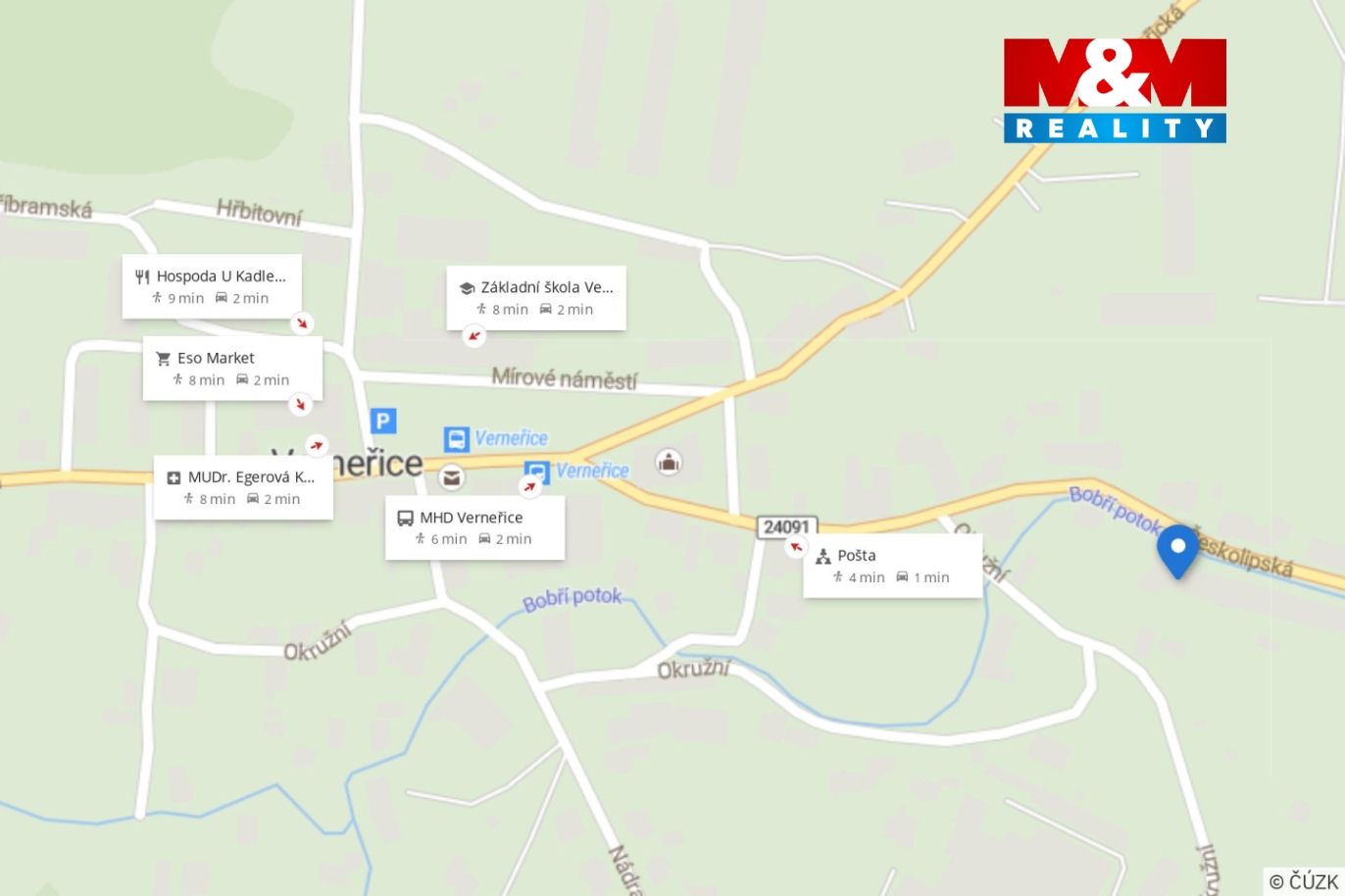 Mapa okolí