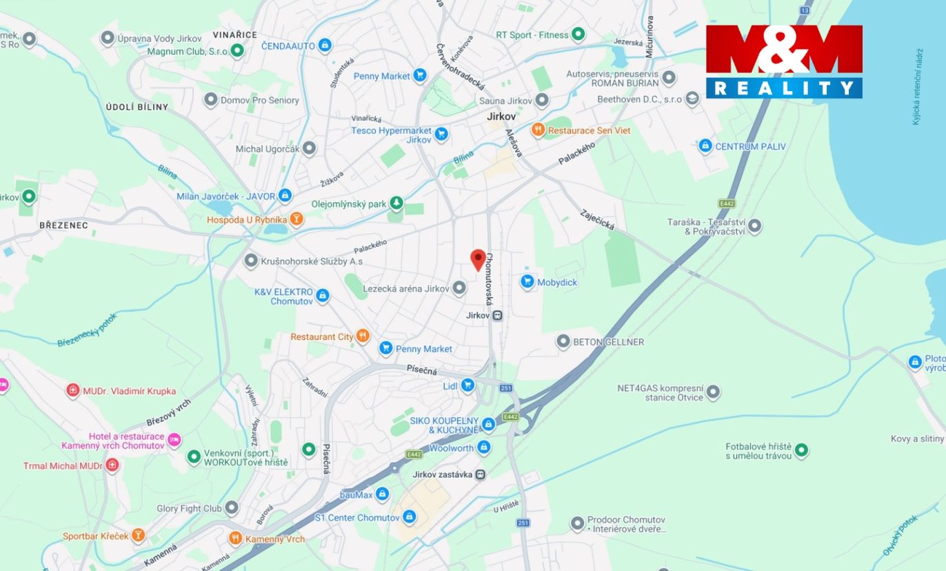 mapa okolí