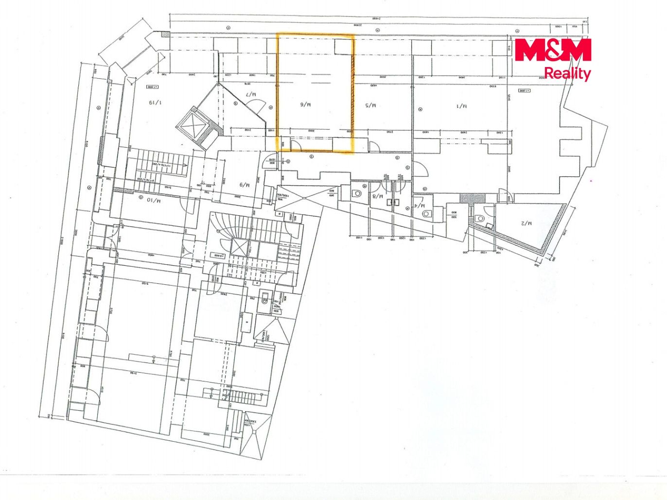 Půdorys mezipatro 30m2 Masarykova 12.jpg