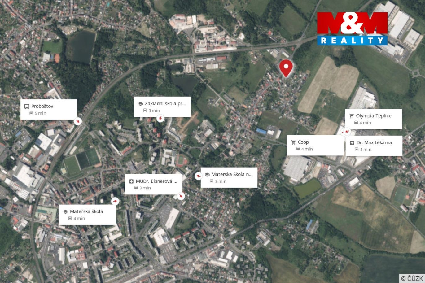 Mapa okolí