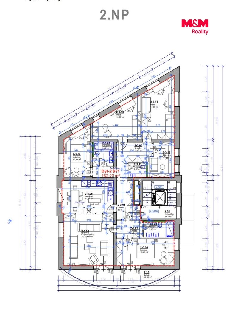 Prodej nájemního domu, 586 m², Praha, ul. Pod třešněmi