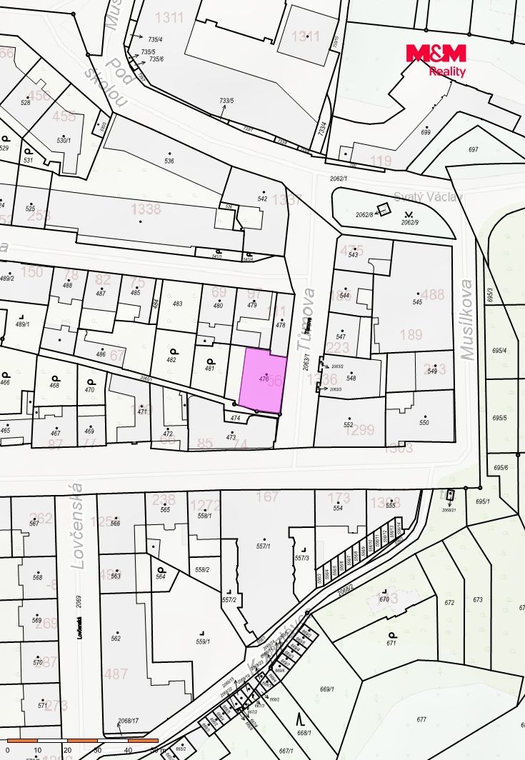 katastrální mapa