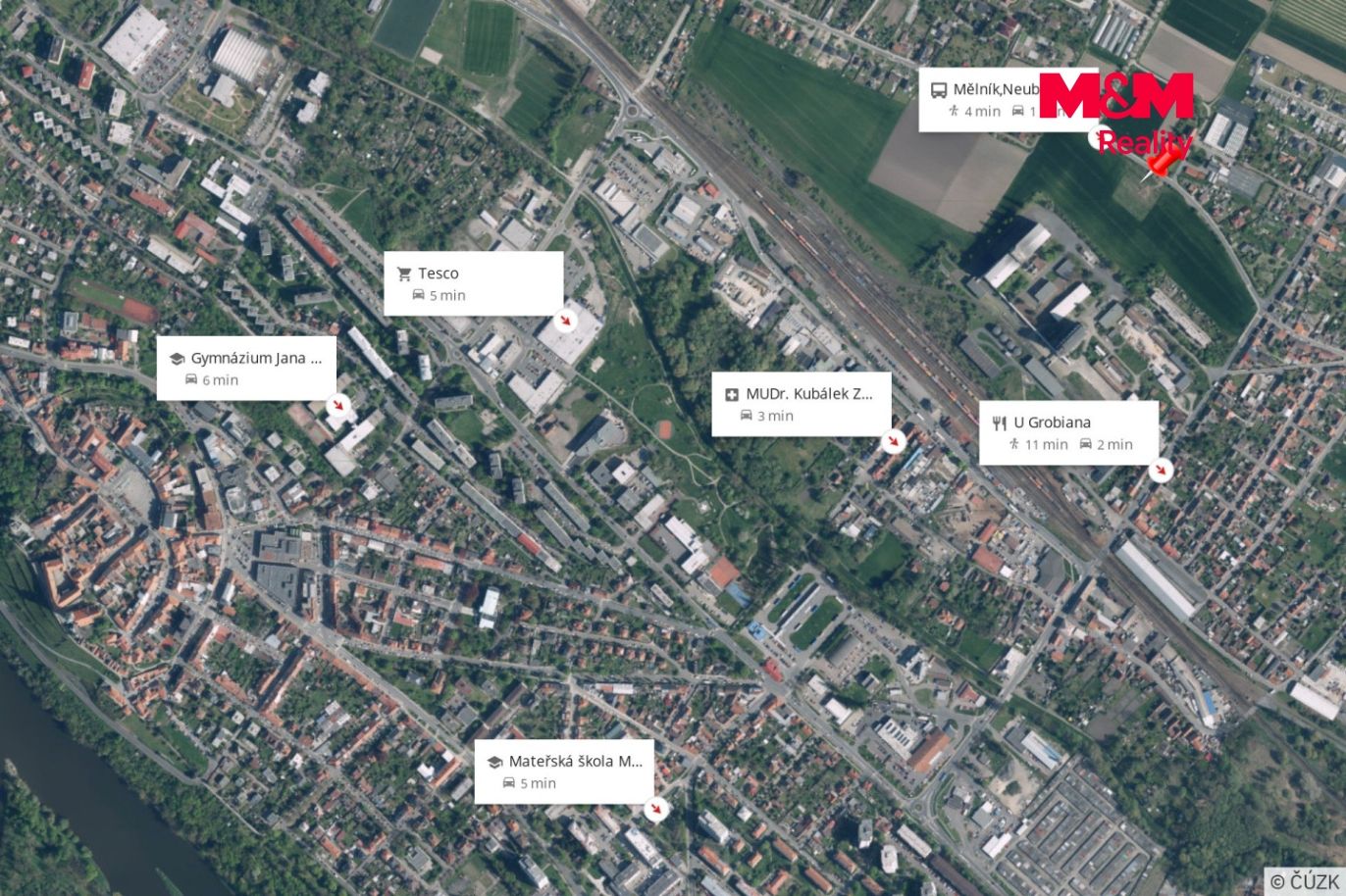 mapa okolí