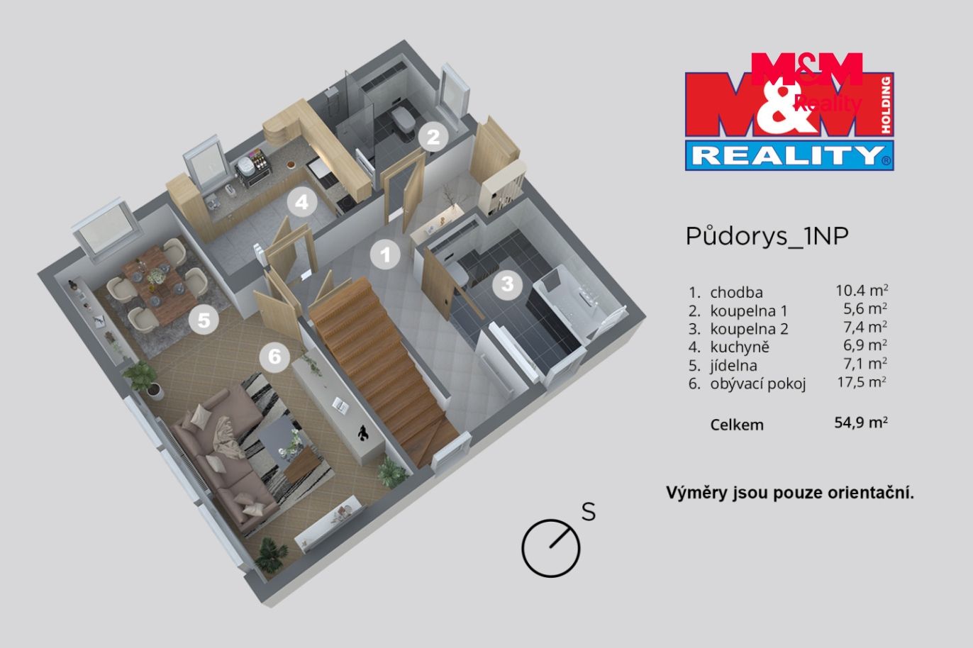 Půdorys 1.patro