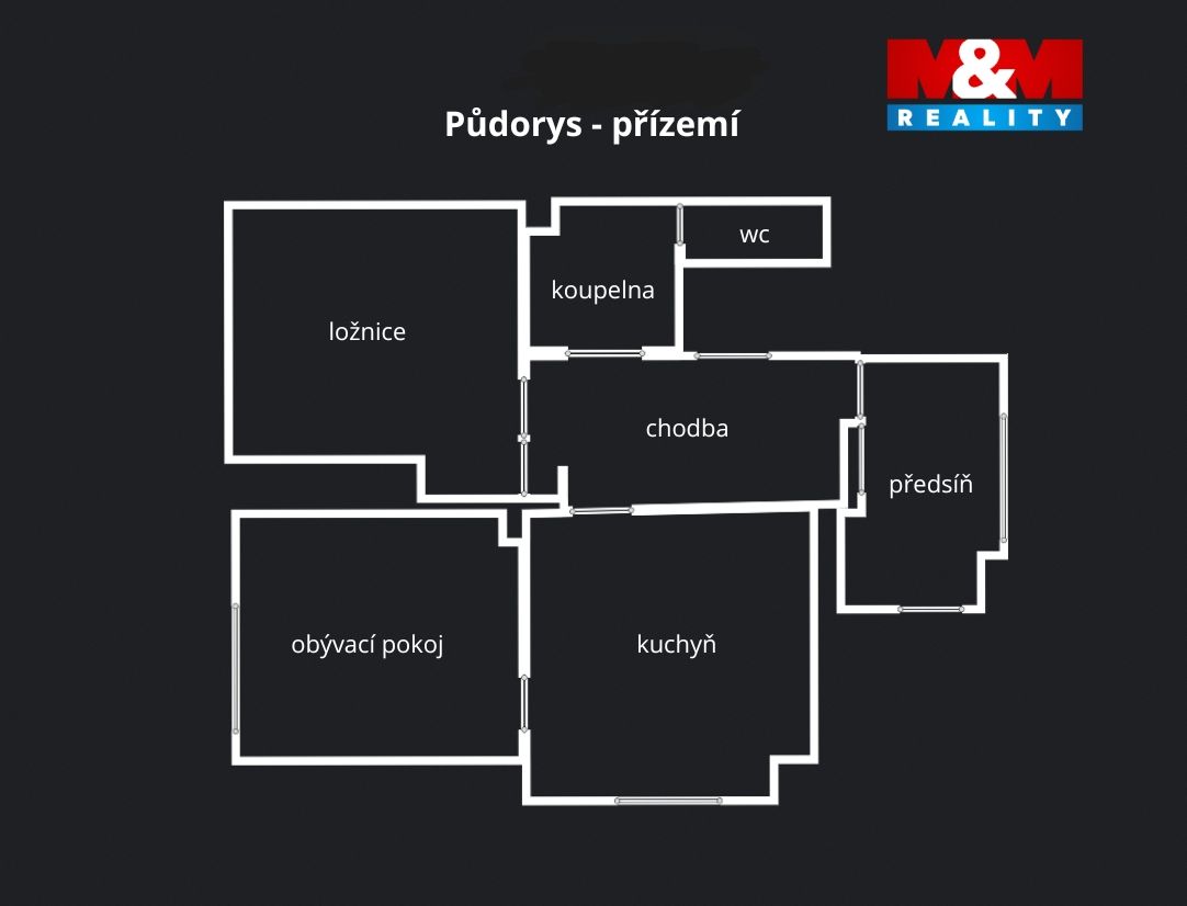 Půdorys 1 patro